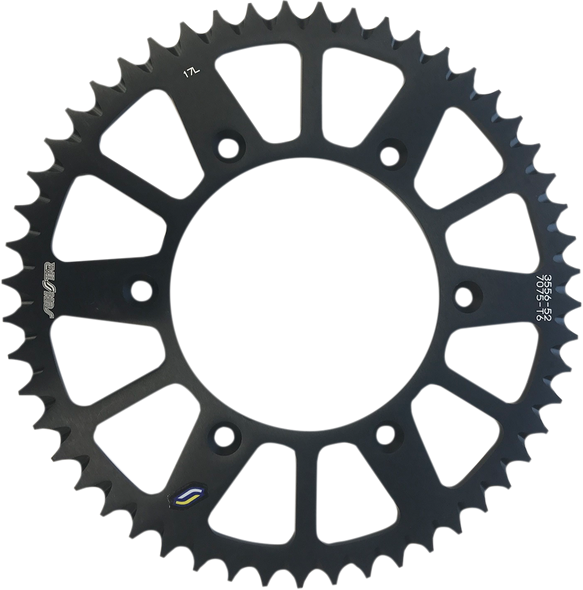 SUNSTAR SPROCKETS Rear Sprocket - 52-Tooth - Beta - Black 5-355652BK