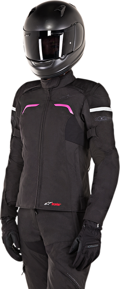 ALPINESTARS Stella Hyper Drystar® Jacket - Black/Pink - XL 3214718-1039-XL