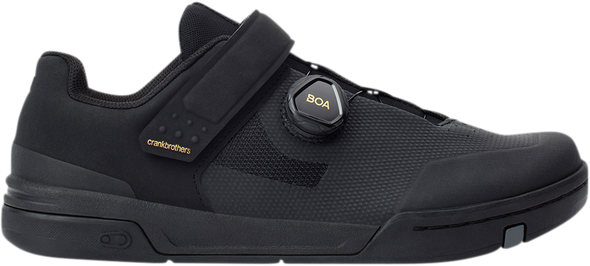CRANKBROTHERS Stamp BOA® Shoes - Black/Gold - US 10.5 STB01080A-10.5