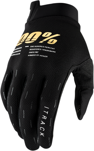 100% iTrack Gloves - Black - Small 10008-00005