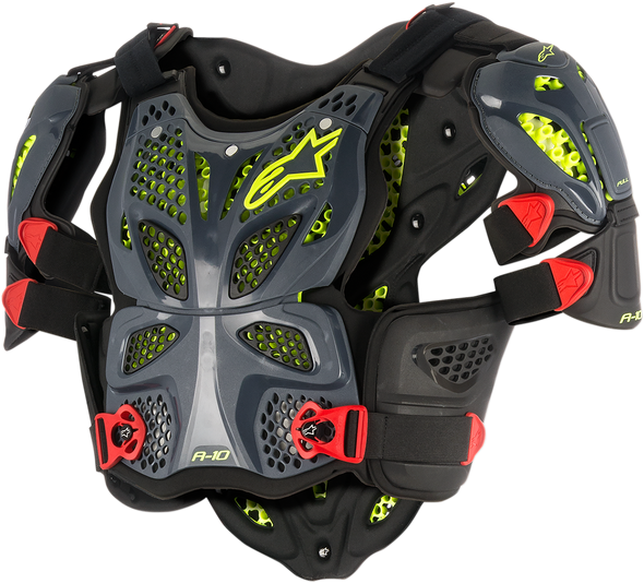 ALPINESTARS A-10 Full Chest Protector - Black/Red - XL/2X 6700517-1431XL2