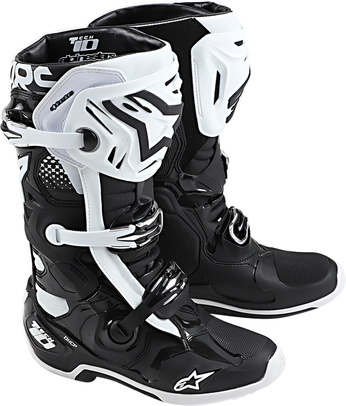 ALPINESTARS Tech 10 Boots - Black/White - US 9 2010020-12-9