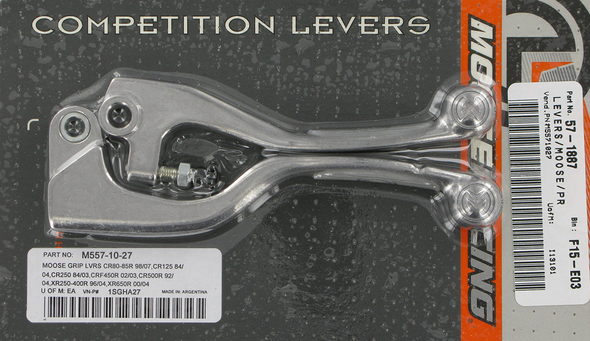 MOOSE RACING Lever Set - Competition - Clear 1SGHA27