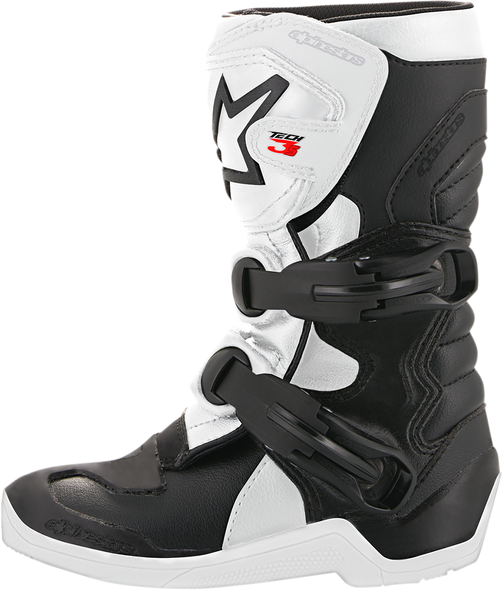 ALPINESTARS Youth Tech 3S Boots - Black/White - US 10 2014518-12-10