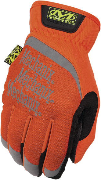 MECHANIX WEAR The Safety Fastfit?½ Gloves - Orange - Small SFF-99-008