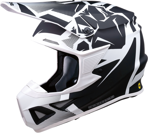 MOOSE RACING F.I. Helmet - Agroid - MIPS - White/Black - XS 0110-6698