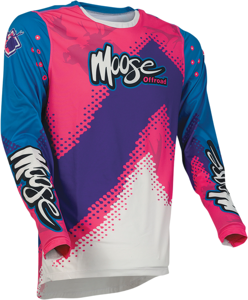MOOSE RACING Agroid Jersey - Pink/Blue/Purple - 2XL 2910-6384