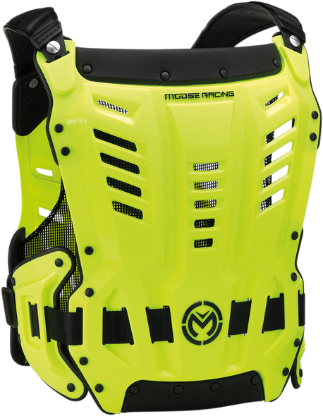 MOOSE RACING Synapse Lite Roost Deflector - Hi-Vis/Black - XL/2X 2701-0915