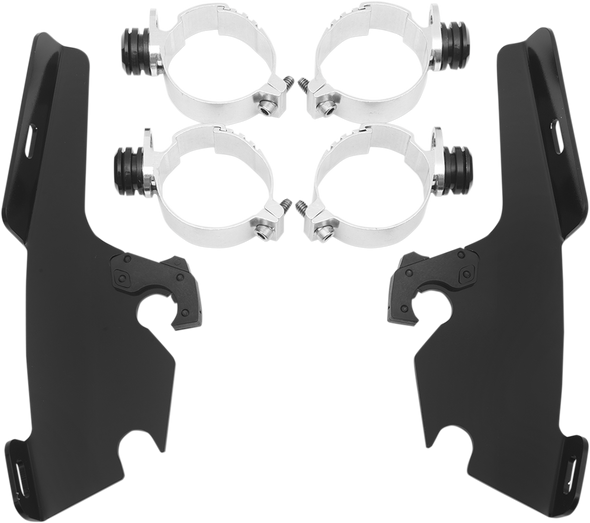 MEMPHIS SHADES Batwing Trigger Lock Mounting Kit - Valkyrie - Black MEM8999