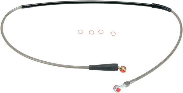 MOOSE RACING Brake Line - Front - Stainless Steel - Honda H02-1-029/P