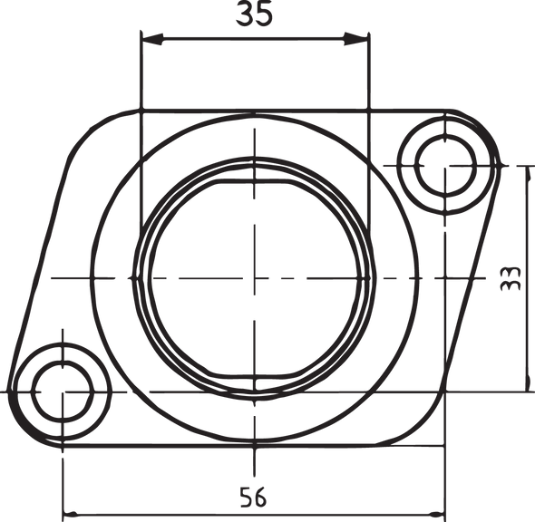 PARTS UNLIMITED Carburetor Flange - Polaris 07-100-25