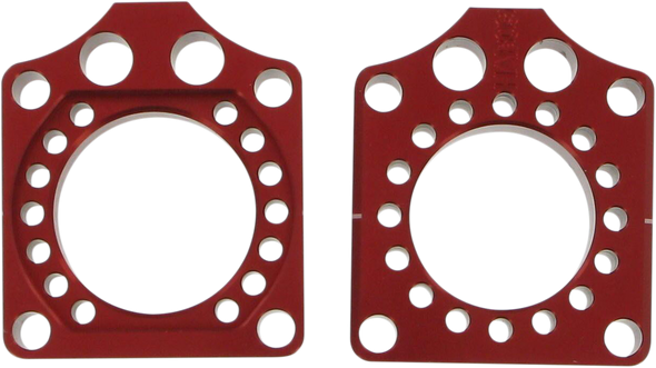 PRO CIRCUIT Axle Blocks - Honda CRF250R/CRF450R - Red HAB09