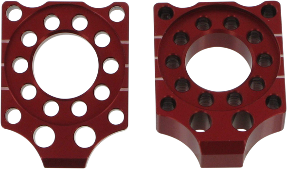 PRO CIRCUIT Axle Blocks - Honda CRF150R - Red HAB07