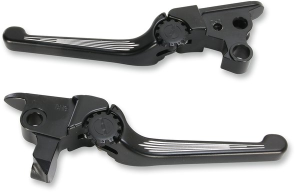 POWERSTANDS RACING Lever Set - Anthem - Harley Davidson - Contrast 12-00652-31