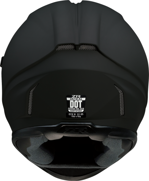 Z1R Jackal Helmet - Flat Black - Smoke - 2XL 0101-13997