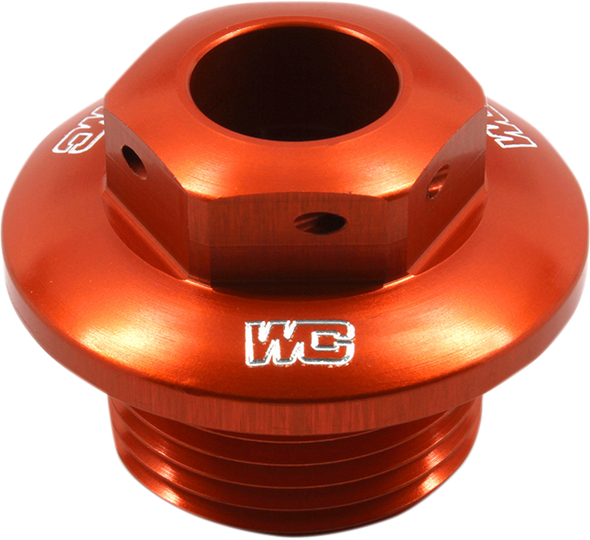 WORKS CONNECTION Steering Stem Nut - Orange - KTM 24-380