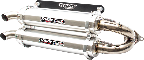 TRINITY RACING Muffler - Aluminum - Dual TR-4152S