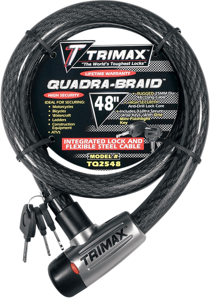 TQ2072 --- Quadra-Braid™ Steel Cable Lock