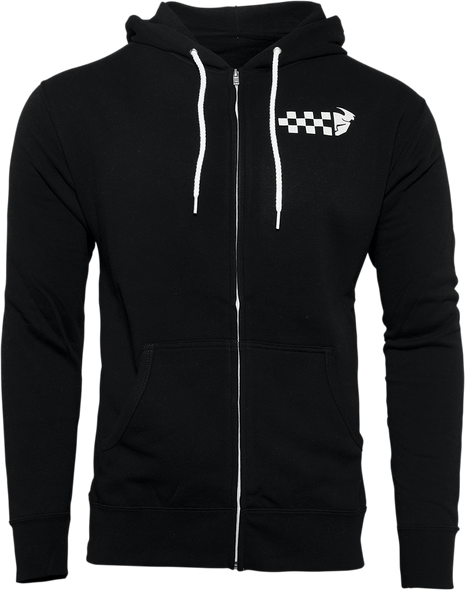 THOR Checkers Fleece Zip - Black - Large 3050-5817