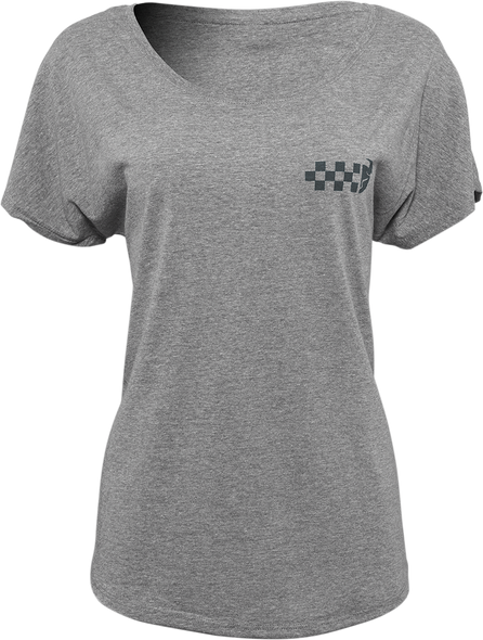THOR Women's Checkers T-Shirt - Heather Gray - XL 3031-3999