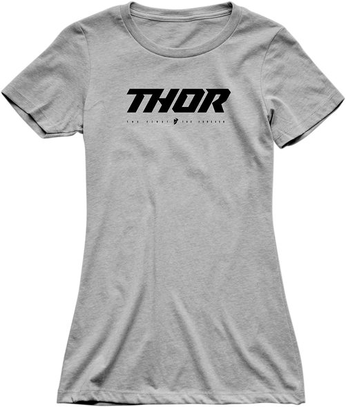 THOR Women's Loud T-Shirt - Heather Gray - Large 3031-3716