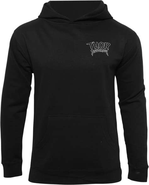 THOR Youth Metal Fleece Pullover - Black - Small 3052-0621