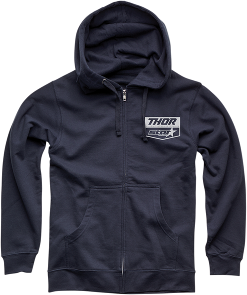 THOR Star Racing Fleece Zip Up - Navy - XL 3050-5323