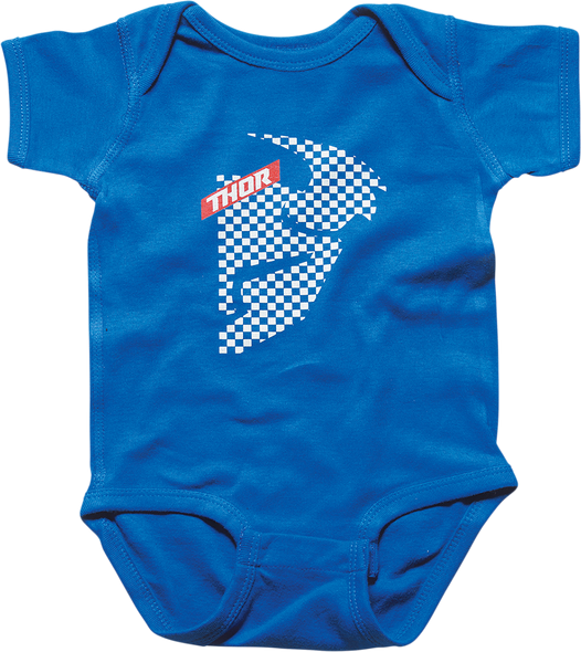 THOR Infant Headchecked Supermini - Blue - 0-6 months 3032-3314