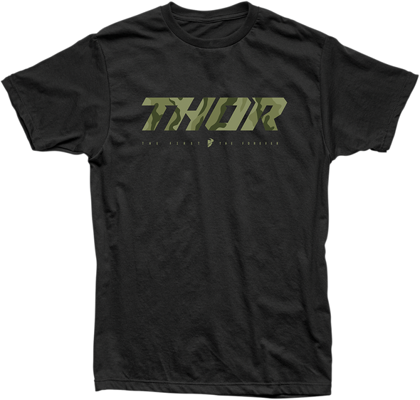 THOR Loud 2 T-Shirt - Black/Camo - Large 3030-18355