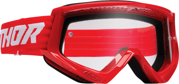 THOR Youth Combat Goggles - Racer - Red/White 2601-3053