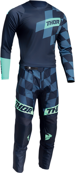THOR Youth Sector Birdrock Jersey - Midnight/Mint - Large 2912-2001