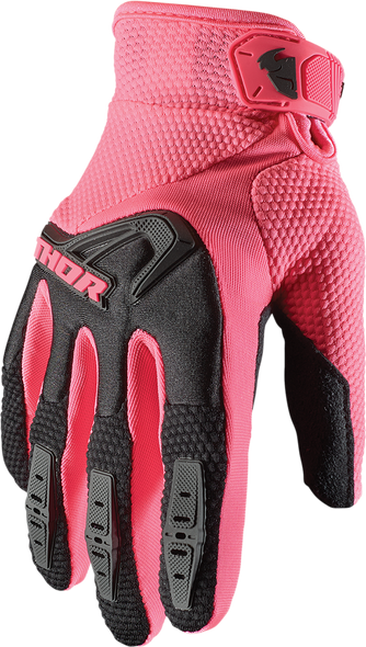 THOR Women's Spectrum Gloves - Black/Pink - Small 3331-0199