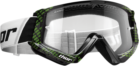 THOR Youth Combat Goggles - Cap - Black/Lime 2601-2373