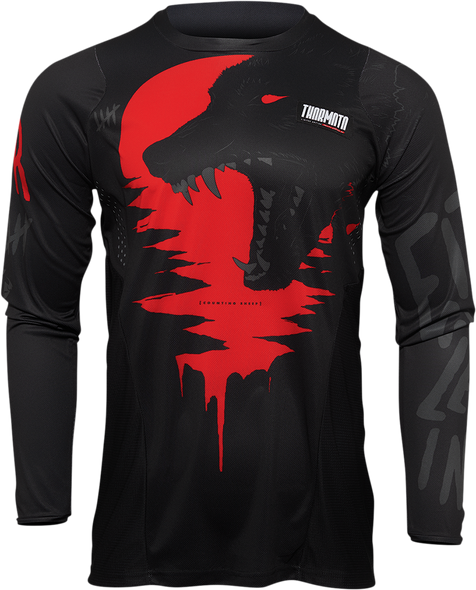 THOR Pulse Counting Sheep Jersey - Black/Red - 2XL 2910-6563