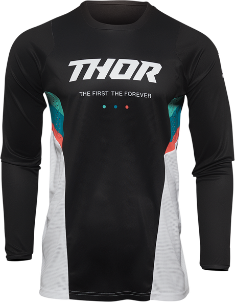 THOR Pulse React Jersey - White/Black - Medium 2910-6530