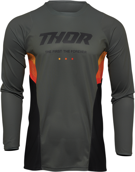 THOR Pulse React Jersey - Army/Black - XL 2910-6526