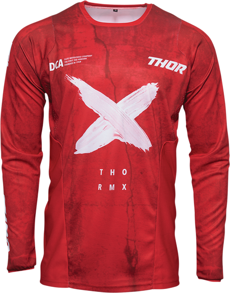 THOR Pulse HZRD Jersey - Red/White - Small 2910-6368