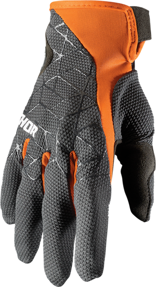 THOR Draft Gloves - Charcoal/Orange - Large 3330-6519