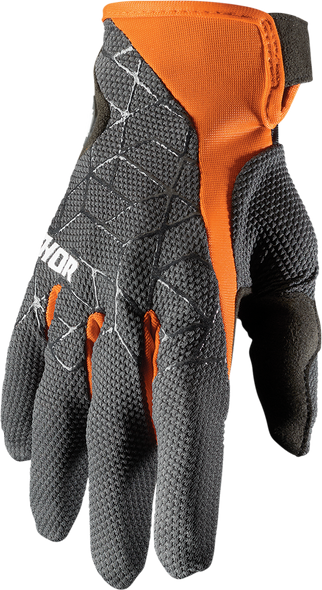 THOR Draft Gloves - Charcoal/Orange - Small 3330-6517