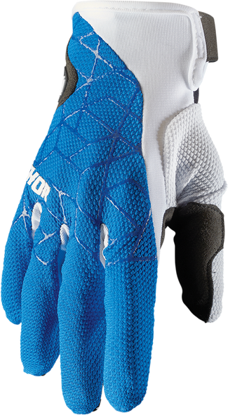 THOR Draft Gloves - Blue/White - Medium 3330-6512