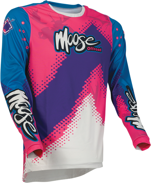 MOOSE RACING Agroid Jersey - Pink/Blue/Purple - 3XL 2910-6385