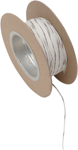 NAMZ 100' Wire Spool - 18 Gauge - White/Brown NWR-91-100