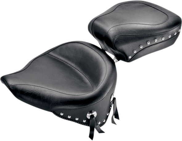 MUSTANG Wide Studded Solo Seat - Softail '84-'99 75506