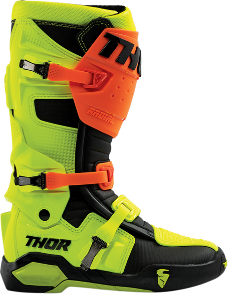 THOR Radial Boots - Orange Fluorescent/Yellow - Size 12 3410-2267
