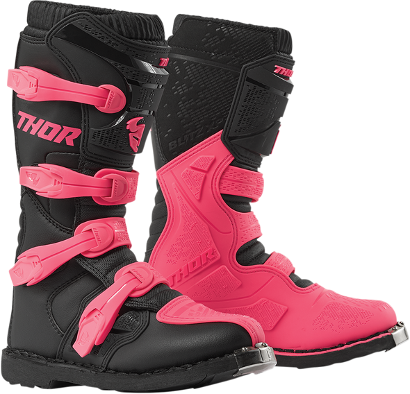 THOR Women's Blitz XP Boots - Black/Pink - Size 5 3410-2227
