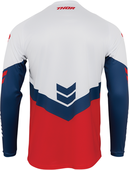 THOR Youth Sector Chevron Jersey - Red/Navy - Medium 2912-2042
