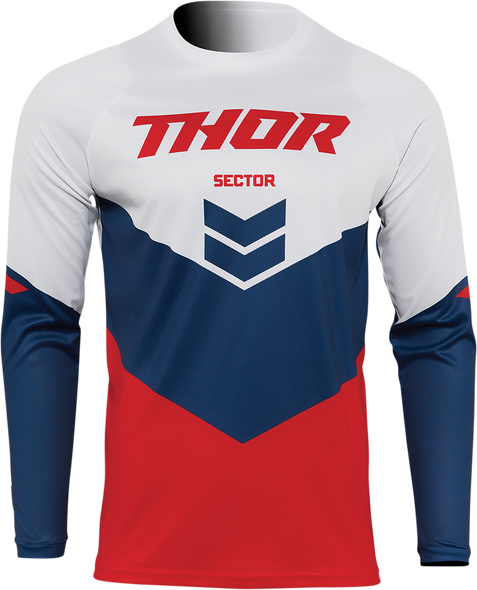THOR Youth Sector Chevron Jersey - Red/Navy - XS 2912-2040