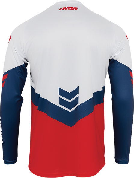 THOR Youth Sector Chevron Jersey - Red/Navy - 2XS 2912-2039