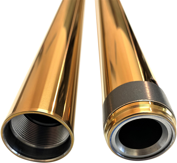 PRO-ONE PERF.MFG. Fork Tube - Gold - 39 mm - 24.25" Length 105020G