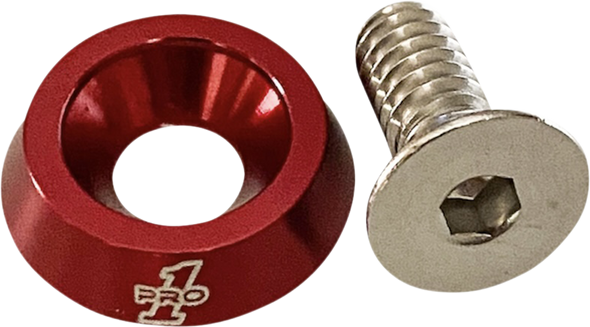 PRO-ONE PERF.MFG. Seat Bolt - 1/4"-20 - Red 100200R